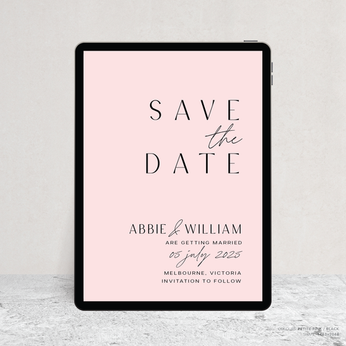 Abbie: Digital Wedding Save The Date