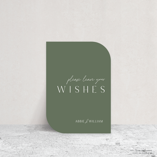 Abbie: Wedding Info Sign