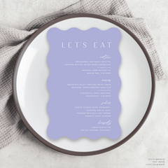 Abbie: Wedding Menu Card
