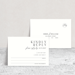 Abbie: Wedding RSVP Card