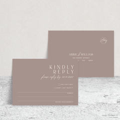 Abbie: Wedding RSVP Card