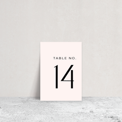 Abbie: Wedding Table Number