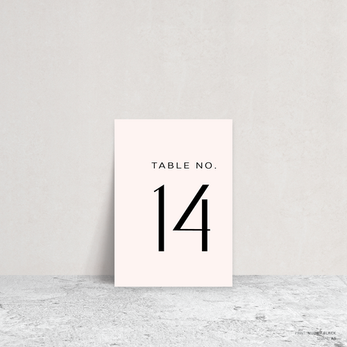 Abbie: Wedding Table Number
