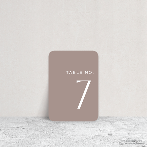 Abbie: Wedding Table Number