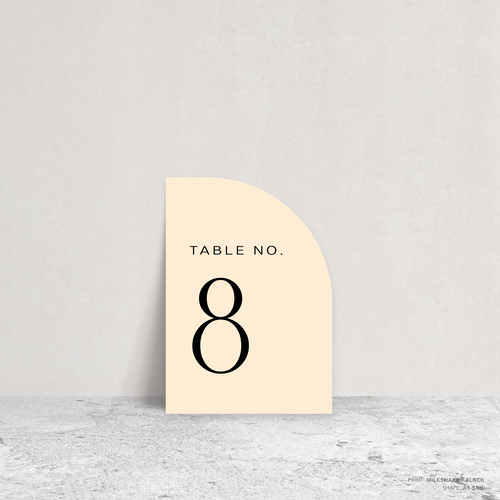 Abbie: Wedding Table Number