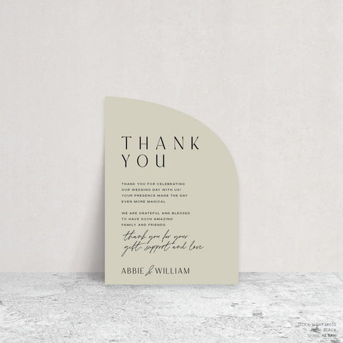 Abbie: Wedding Thank You Card