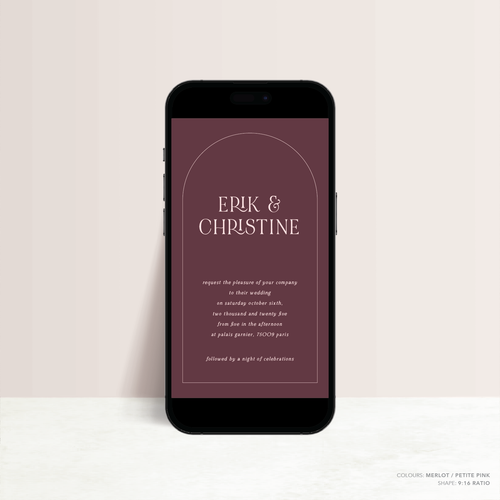 All I Ask Of You: Digital Wedding Invitation