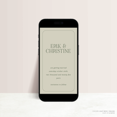 All I Ask Of You: Digital Wedding Save The Date