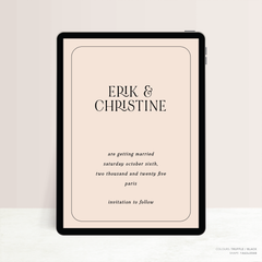 All I Ask Of You: Digital Wedding Save The Date