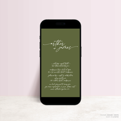 Arthur: Digital Wedding Invitation