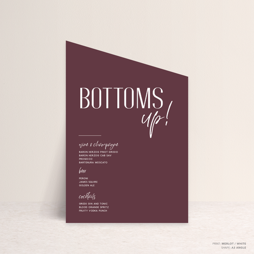 Be My Baby: Wedding Bar Sign