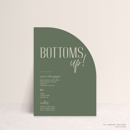 Be My Baby: Wedding Bar Sign