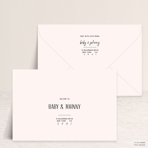 Be My Baby: Envelope Print