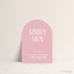 Be My Baby: Wedding Info Sign