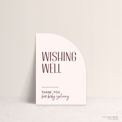 Be My Baby: Wedding Info Sign