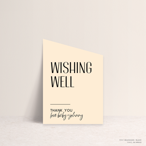 Be My Baby: Wedding Info Sign