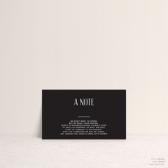 Be My Baby: Wedding Note Card