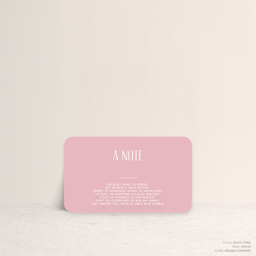 Be My Baby: Wedding Note Card