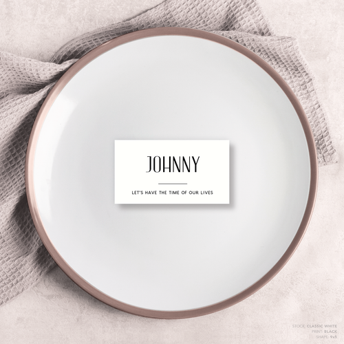 Be My Baby: Wedding Place Card