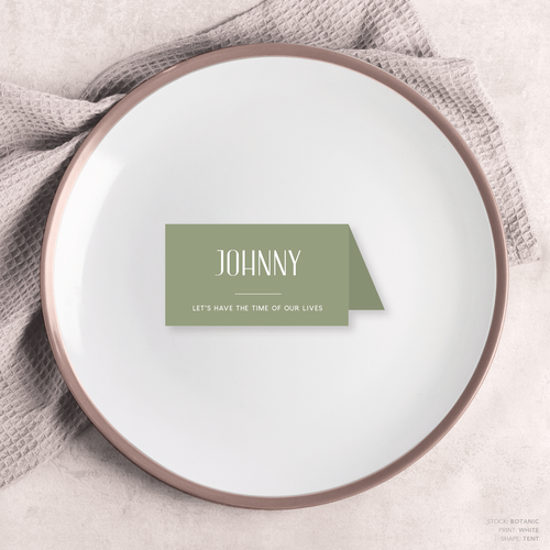Be My Baby: Wedding Place Card