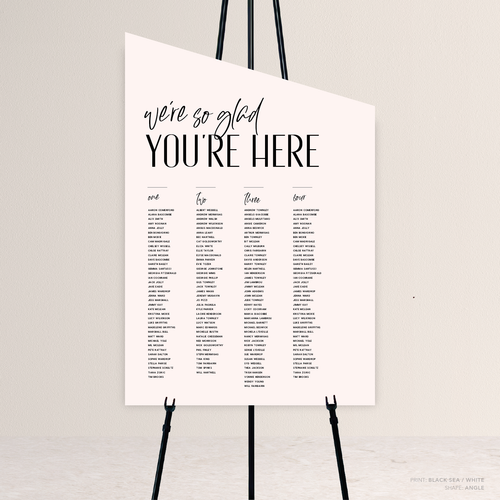 Be My Baby: Wedding Seating Chart