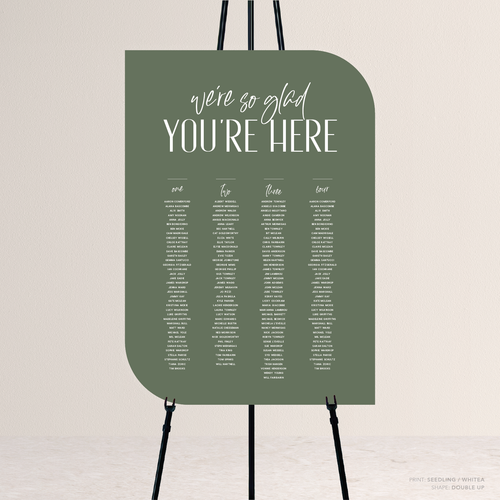 Be My Baby: Wedding Seating Chart