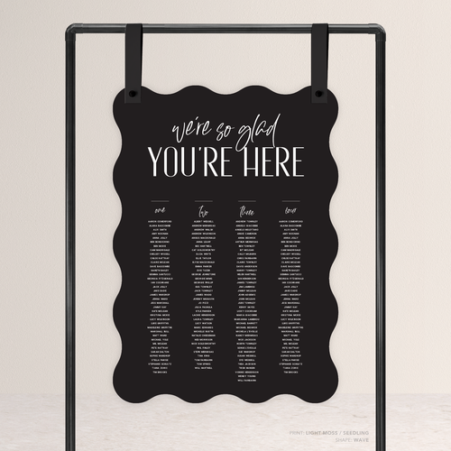 Be My Baby: Wedding Seating Chart