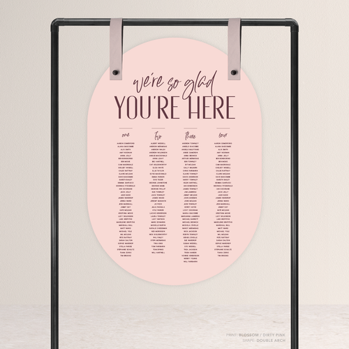 Be My Baby: Wedding Seating Chart