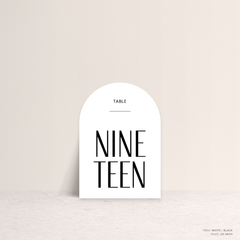 Be My Baby: Wedding Table Number