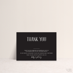 Be My Baby: Wedding Thank You Card