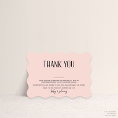 Be My Baby: Wedding Thank You Card