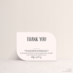 Be My Baby: Wedding Thank You Card