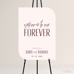 Be My Baby: Wedding Welcome Sign