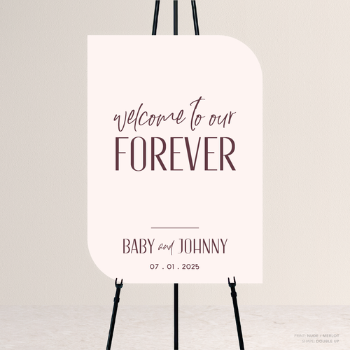 Be My Baby: Wedding Welcome Sign