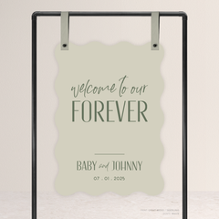 Be My Baby: Wedding Welcome Sign