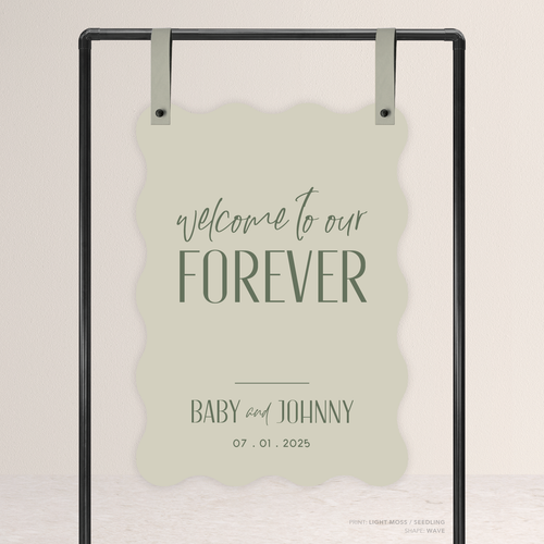 Be My Baby: Wedding Welcome Sign