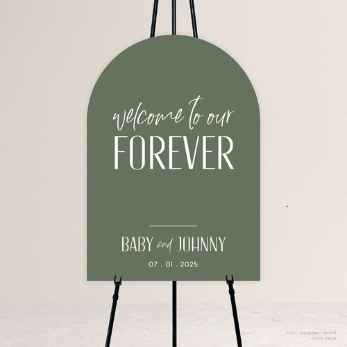 Be My Baby: Wedding Welcome Sign