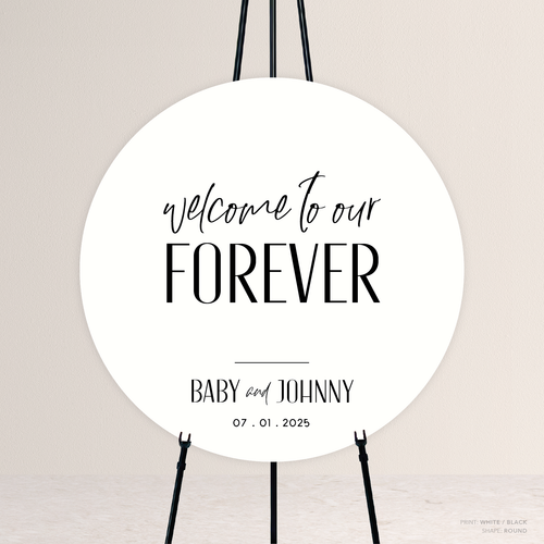 Be My Baby: Wedding Welcome Sign