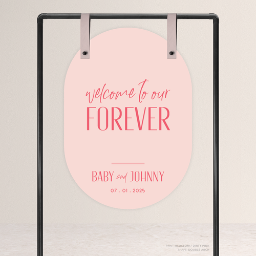 Be My Baby: Wedding Welcome Sign