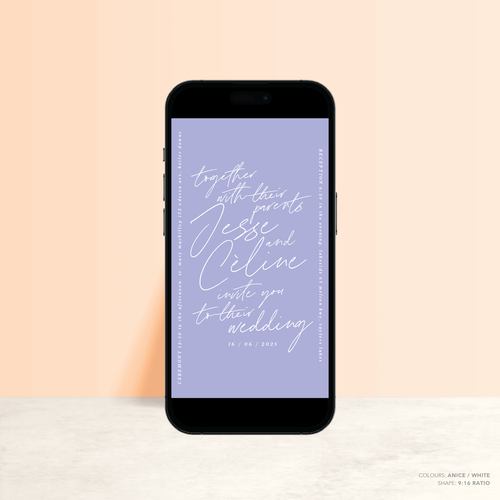 Before Sunrise: Digital Wedding Invitation