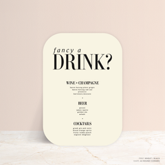 Claire: Wedding Bar Sign