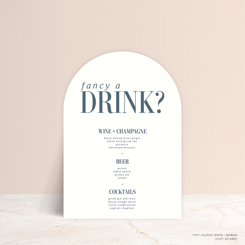 Claire: Wedding Bar Sign