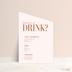 Claire: Wedding Bar Sign