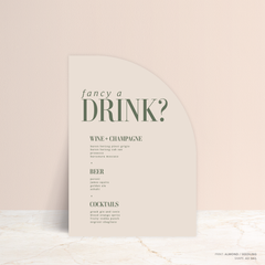 Claire: Wedding Bar Sign