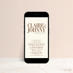 Claire: Digital Wedding Invitation