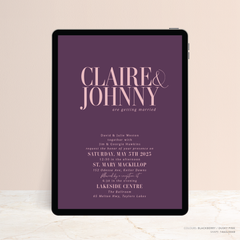 Claire: Digital Wedding Invitation
