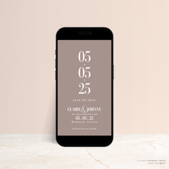 Claire: Digital Wedding Save The Date