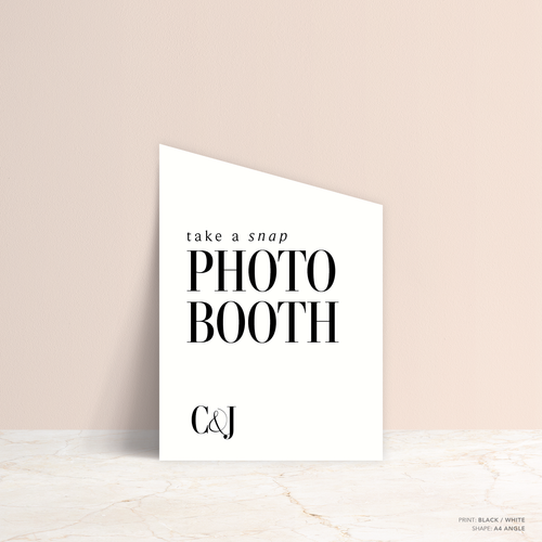 Claire: Wedding Info Sign