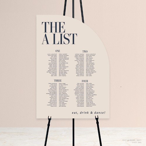 Claire: Wedding Seating Chart