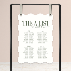 Claire: Wedding Seating Chart